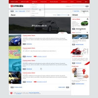 Citroen website action list