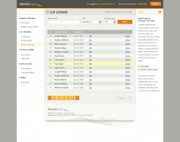 Domain Engine Interface - List contacts Domain Engine Interface - List contacts