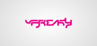 Freaky logotype white Freaky logotype white