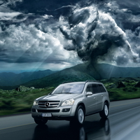 Mercedes GL & Sky Bull