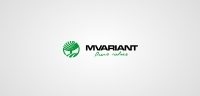 Mvariant logo white text