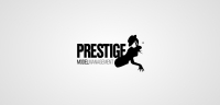 Prestige Models logotype white Prestige Models logotype white